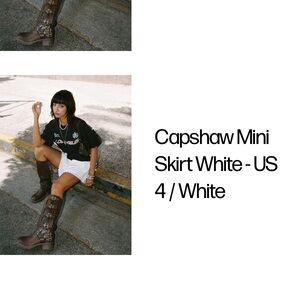 Princess Polly White Mini Skirt